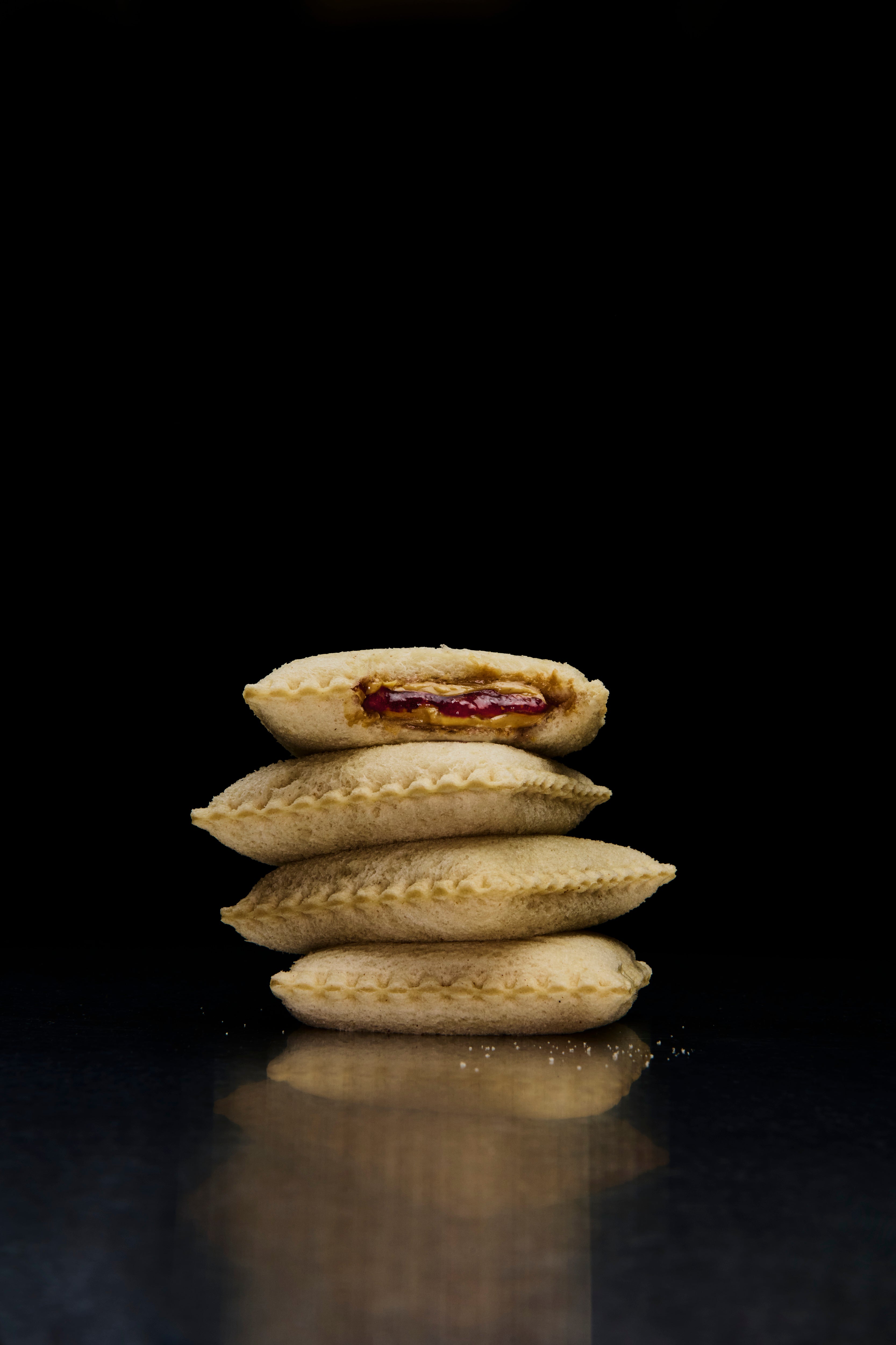 Gallant Tiger PB&J — stacked sandwiches